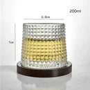Copo de Cristal para Whisky com Base Rotativa – Bar em Casa Carpetino