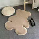 Tapete de Pelúcia Formato de Urso