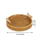 Bandeja Organizadora de Rattan Trançado  Carpetino