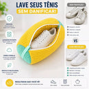 Comparação: lavar tênis sem proteção x com o Cocoon Clean